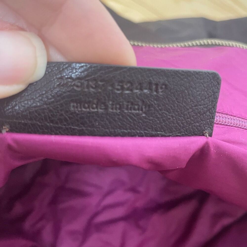 Yves Saint Laurent YSL Dark Brown‎ Nylon Duffle Bag Hampton Boston Travel Tote - Picture 10 of 11